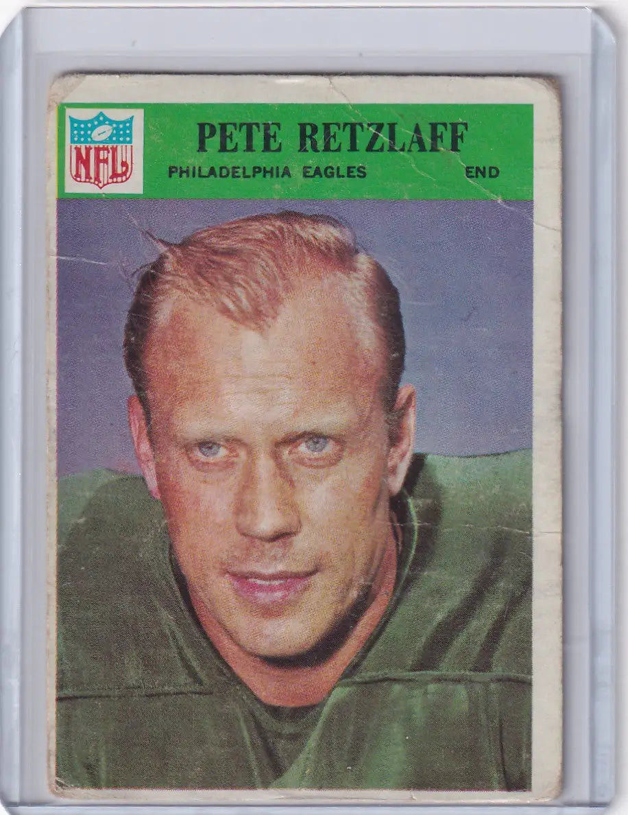 1966 Philadelphia Football #140 Pete Retzlaff - Philadelphia Eagles - Football Card Single