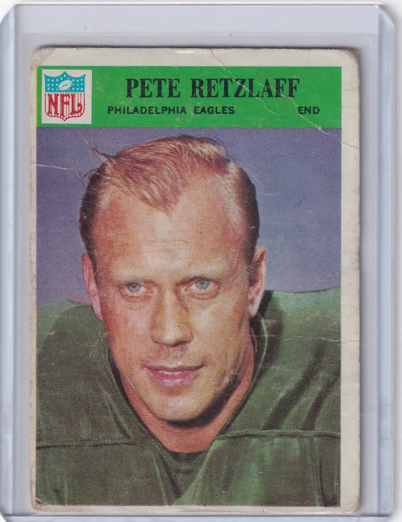 1966 Philadelphia Football #140 Pete Retzlaff - Philadelphia Eagles - Football Card Single