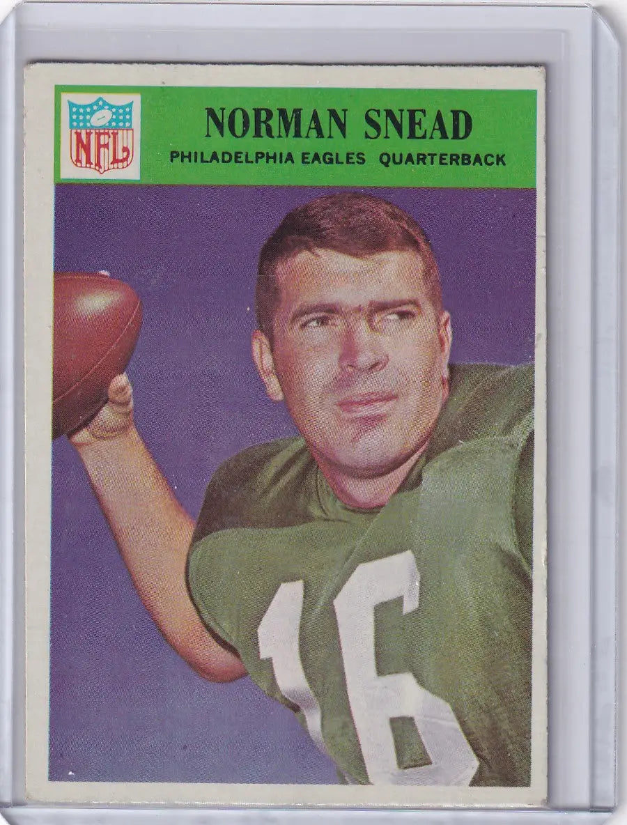 Philadelphia football Norman Snead football card featuring Philadelphia Eagles player
