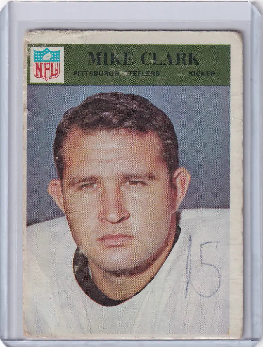 1966 Philadelphia Football #148 Mike Clark - Pittsburgh Steelers - Football Card Single
