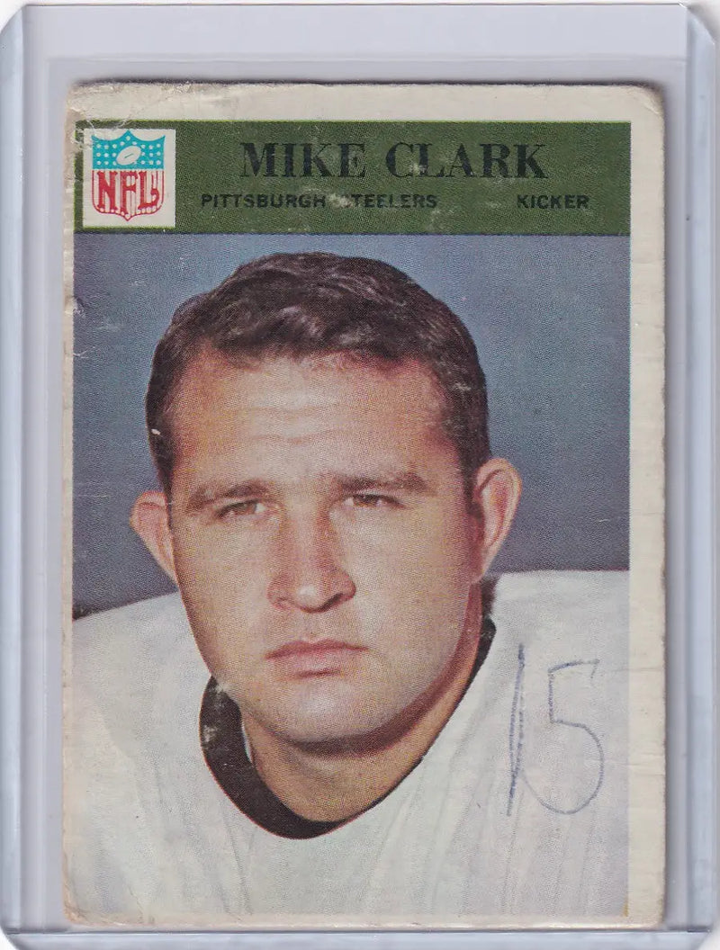 1966 Philadelphia Football #148 Mike Clark - Pittsburgh Steelers - Football Card Single