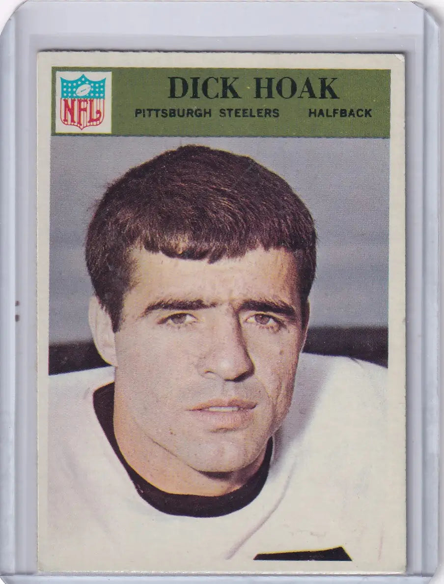 1966 Philadelphia Football Dick Hoak Pittsburgh Steelers rookie card image