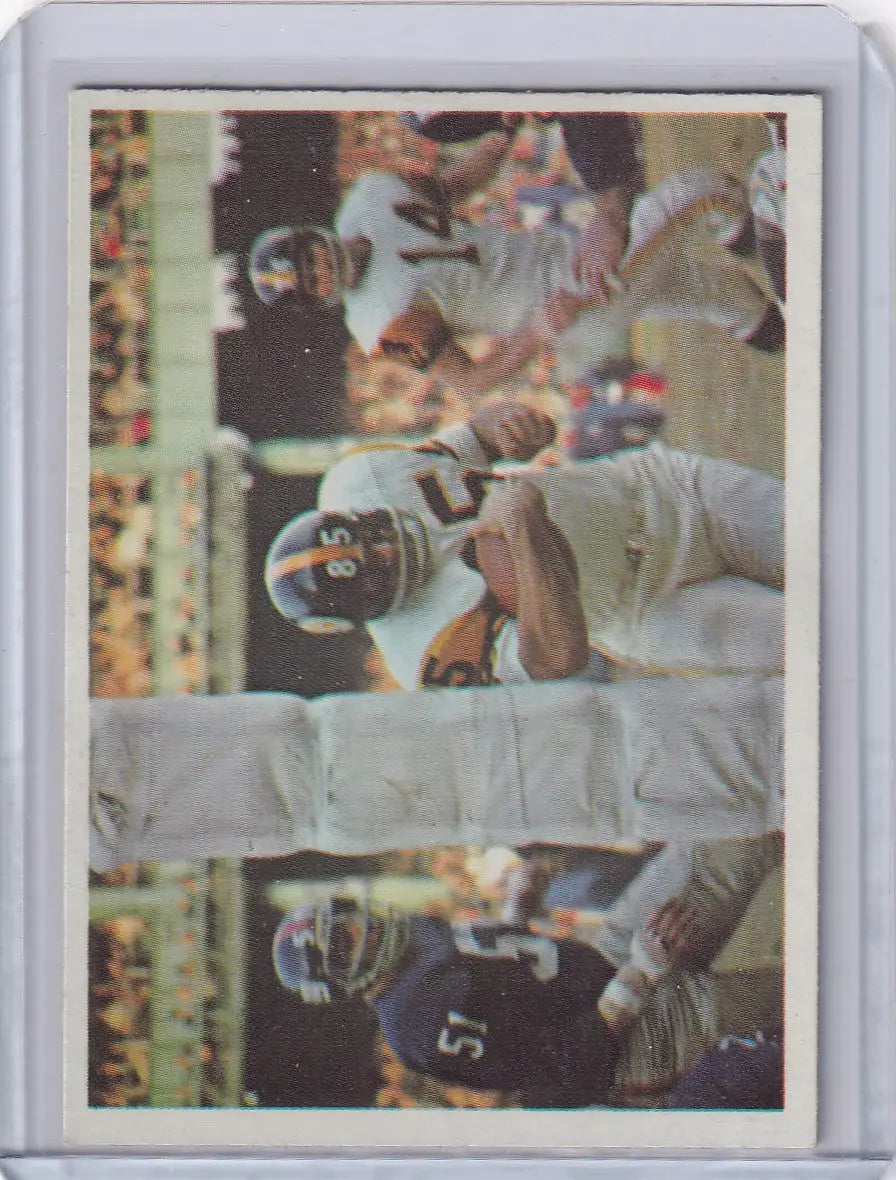 Vintage Philadelphia Football trading card of Steelers Play Gary Ballman in protective holder