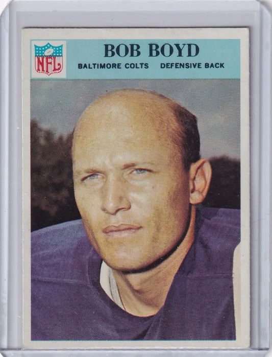 1966 Philadelphia Football #16 Bob Boyd - Baltimore Colts - Football Card Single