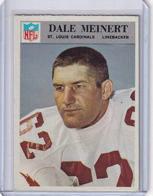 1966 Philadelphia Football Dale Meinert card featuring Louis Cardinals player image
