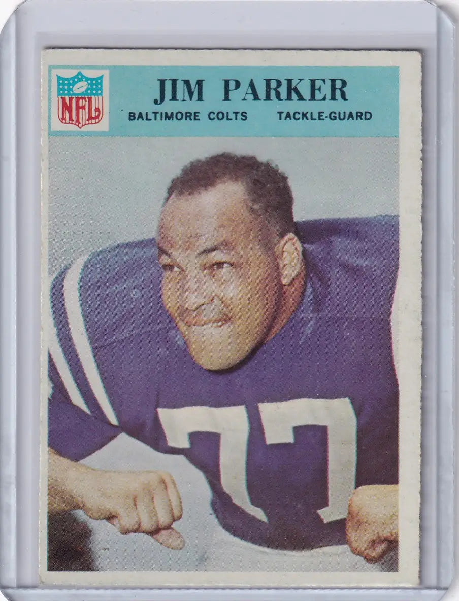 1966 Philadelphia Football #23 Jim Parker - Baltimore Colts - Trading Card