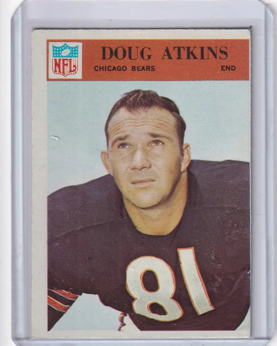 Vintage NFL trading card of Doug Atkins from Philadelphia Football and Chicago Bears