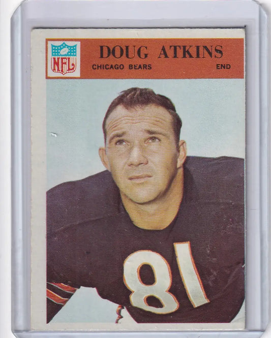 Vintage NFL trading card of Doug Atkins from Philadelphia Football and Chicago Bears