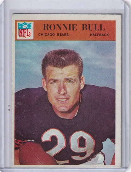 Philadelphia Football Ron Bull football card from 1966 Chicago Bears collection