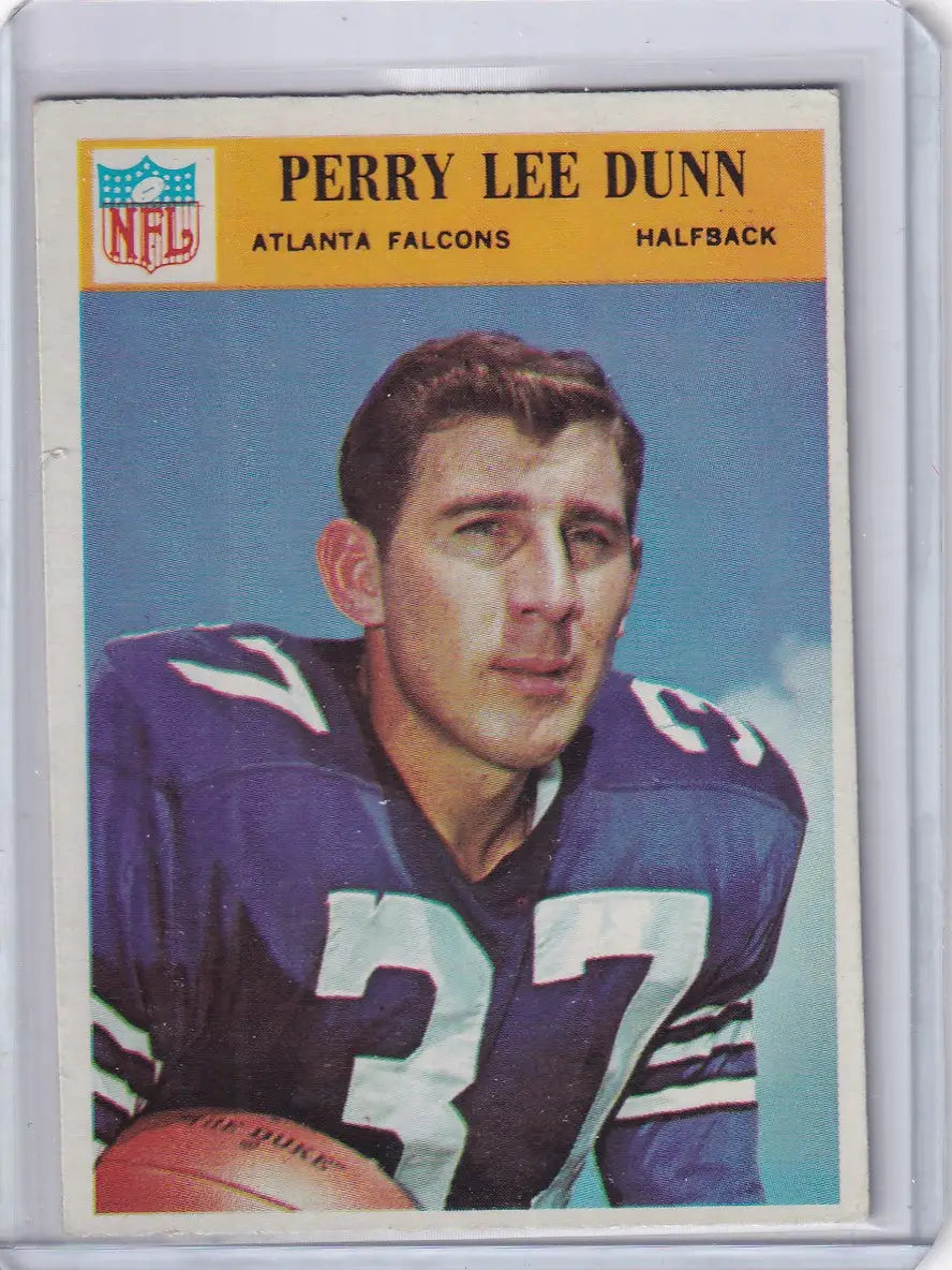 1966 Philadelphia Football #4 Perry Lee Dunn - Atlanta Falcons RC