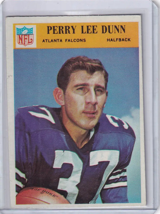 1966 Philadelphia Football #4 Perry Lee Dunn - Atlanta Falcons RC