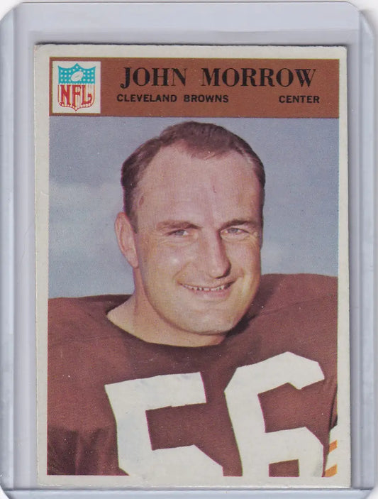 1966 Philadelphia Football #47 John Morrow - Cleveland Browns - Football Card Single