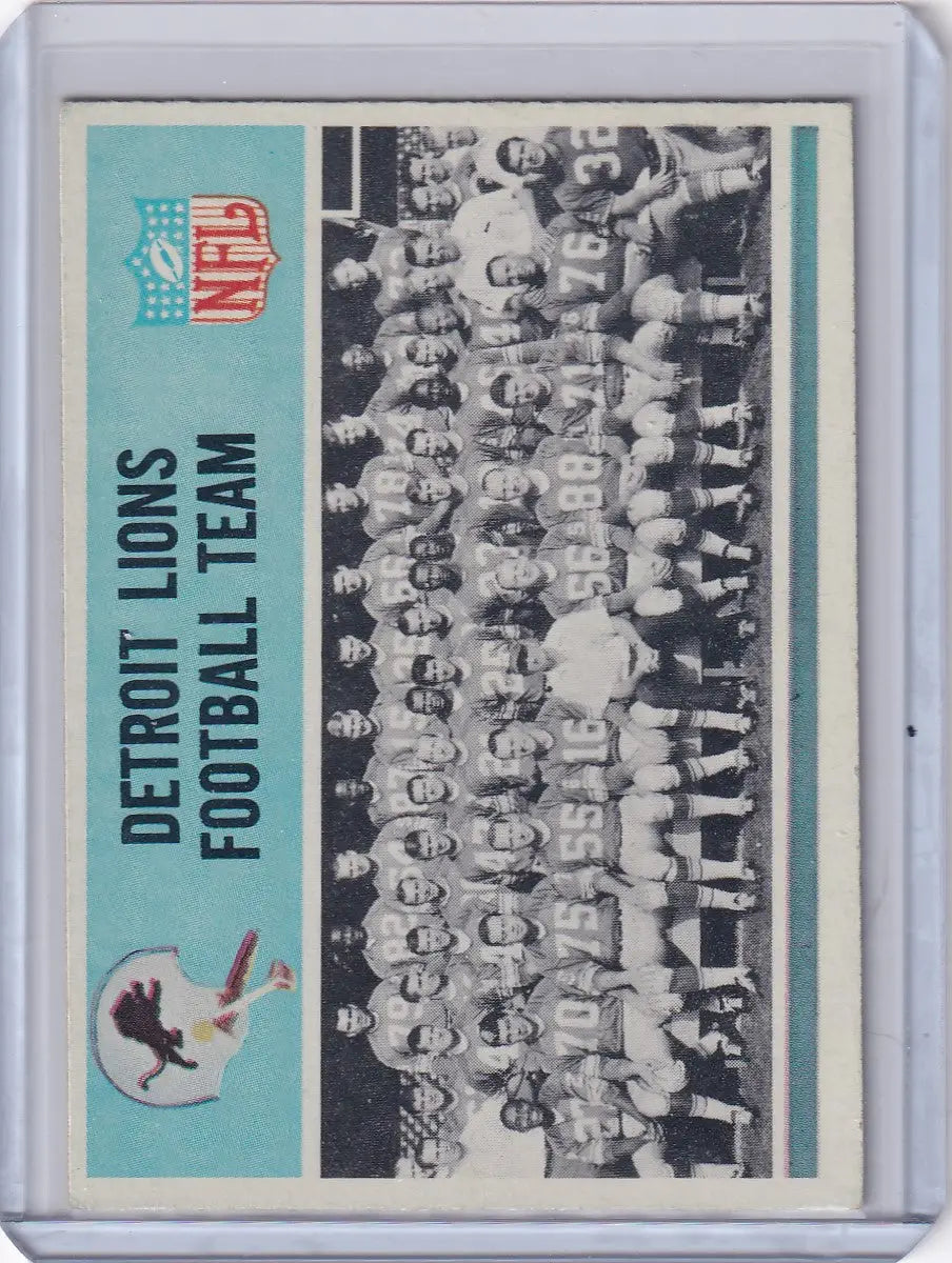 1966 Philadelphia Football #66 Detroit Lions Team