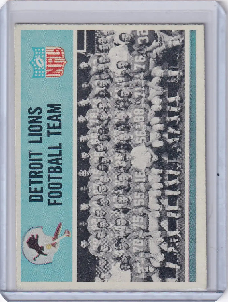 1966 Philadelphia Football #66 Detroit Lions Team