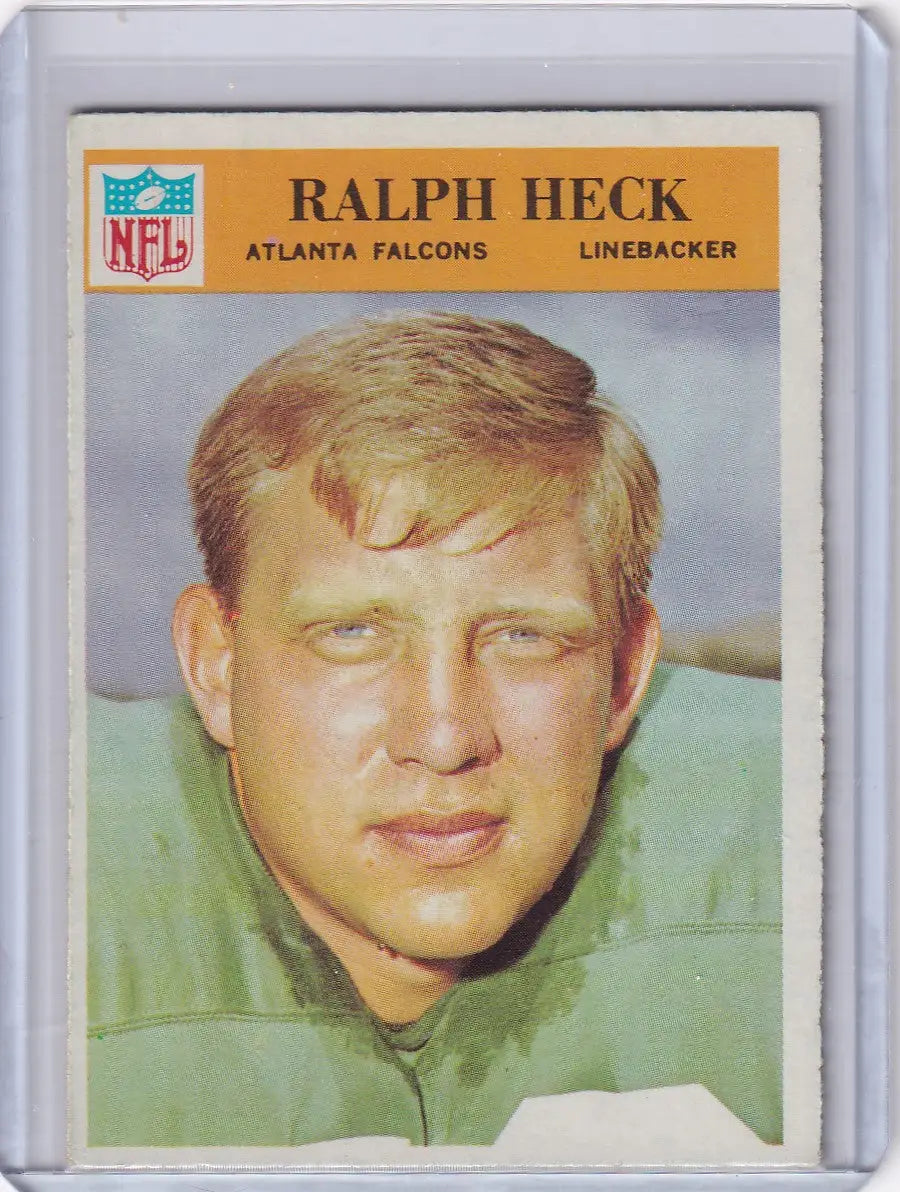 Ralph Heck football card from 1966 Philadelphia Football Atlanta Falcons series