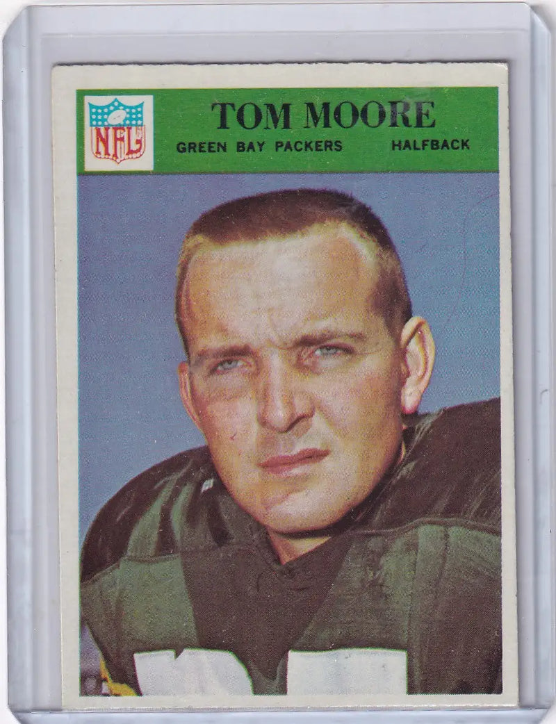1966 Philadelphia Football #86 Tom Moore - Green Bay Packers