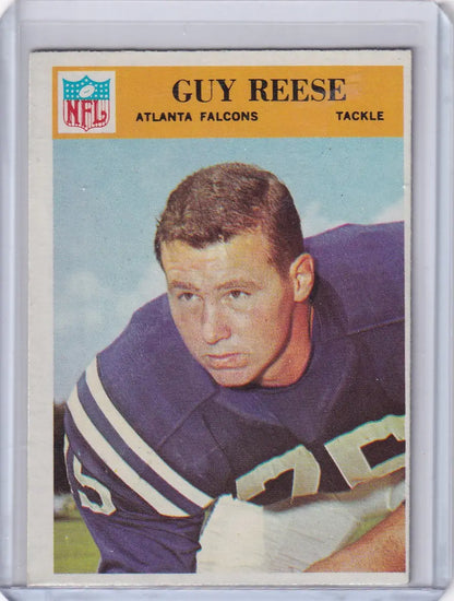 1966 Philadelphia Football Guy Reese Atlanta Falcons trading card for collectible enthusiasts