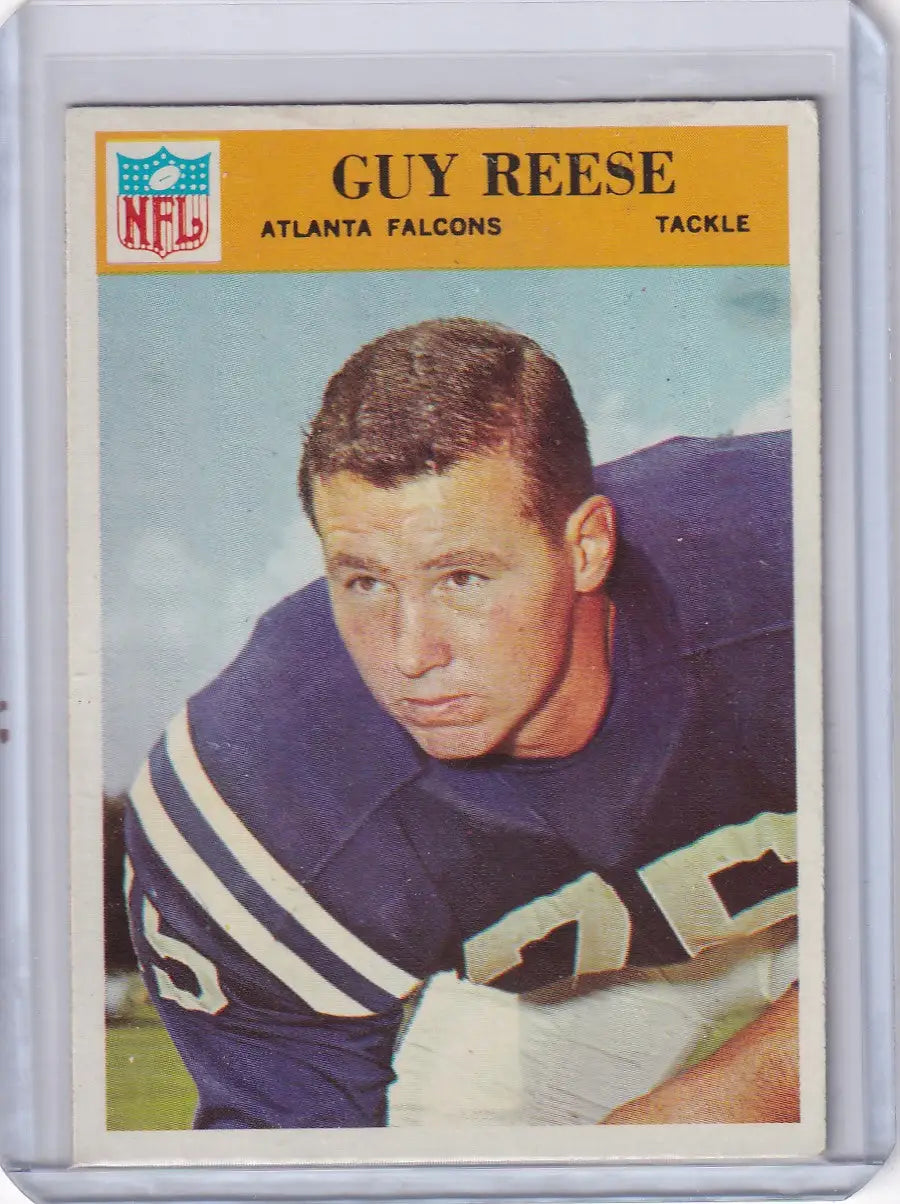 1966 Philadelphia Football #9 Guy Reese - Atlanta Falcons