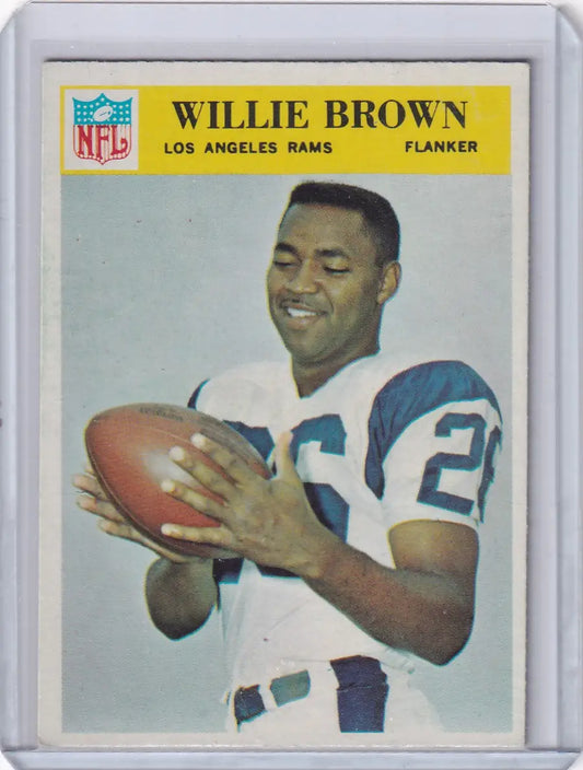 1966 Philadelphia Football #93 Willie Brown - Los Angeles Rams
