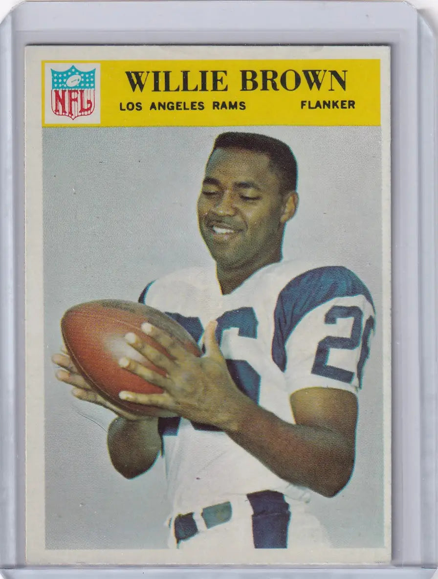 1966 Philadelphia Football #93 Willie Brown - Los Angeles Rams