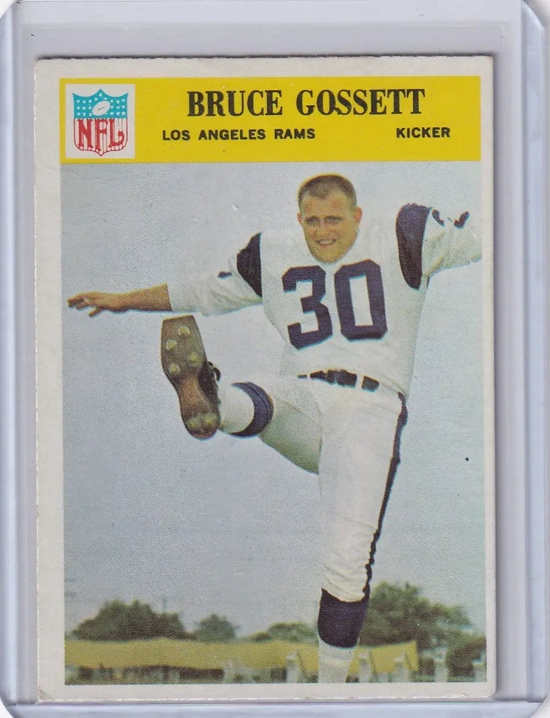 1966 Philadelphia Football #95 Bruce Gossett - Los Angeles Rams - Football Card Single