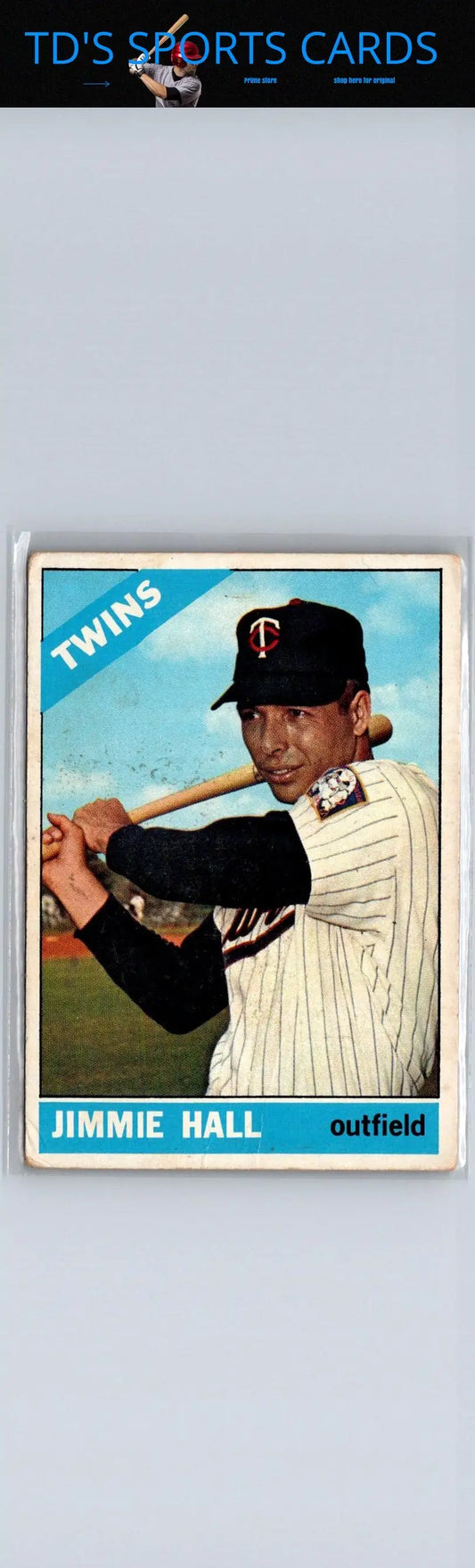 Jimmie Hall baseball card from 1966 Topps trading cards collection