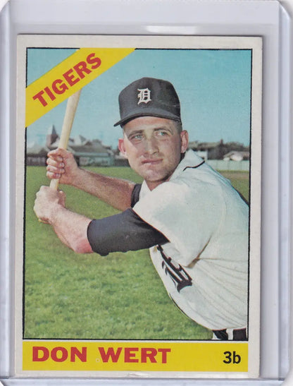 Topps Baseball card of Don Wert in batting stance for Detroit Tigers