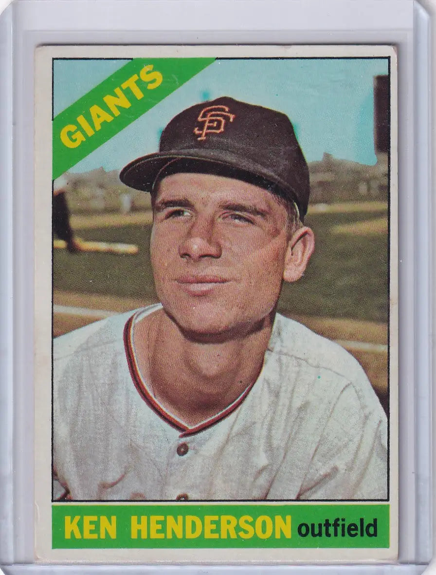 1966 Topps Baseball #39 Ken Henderson - San Francisco Giants