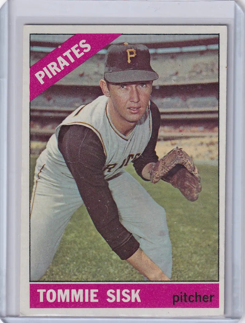 1966 Topps Baseball #441 Tommie Sisk - Pittsburgh Pirates