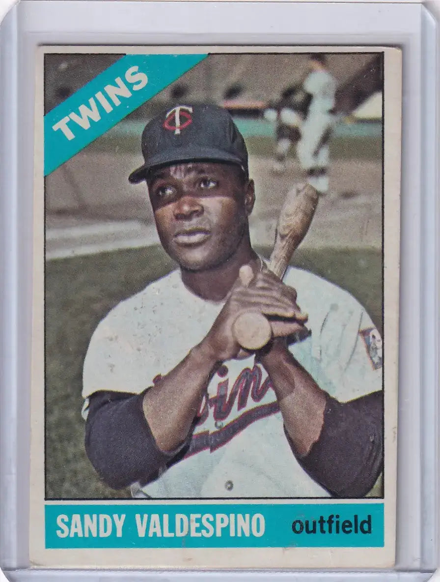 1966 Topps Baseball #56 Sandy Valdespino - Minnesota Twins