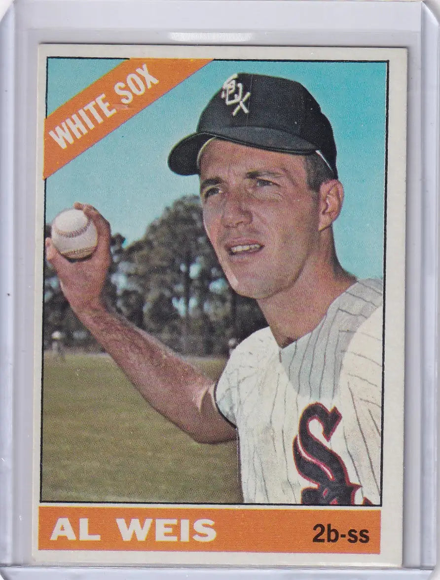 Baseball card of Al Weis from 1966 Topps Baseball featuring Chicago White Sox player