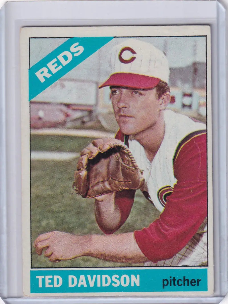 1966 Topps Baseball #89 Ted Davidson - Cincinnati Reds - Baseball Card Single