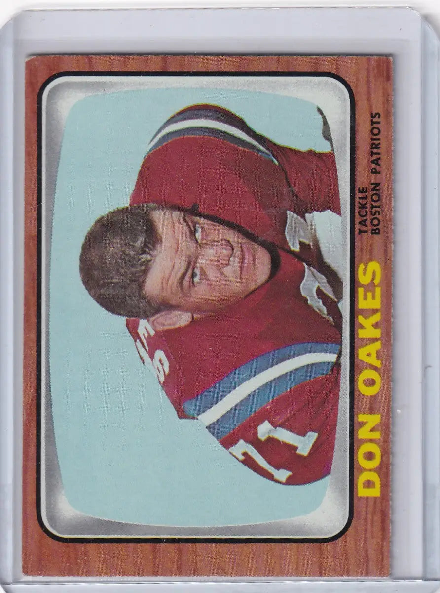 1966 Topps Football #11 Don Oakes - Boston Patriots - Football Card Single
