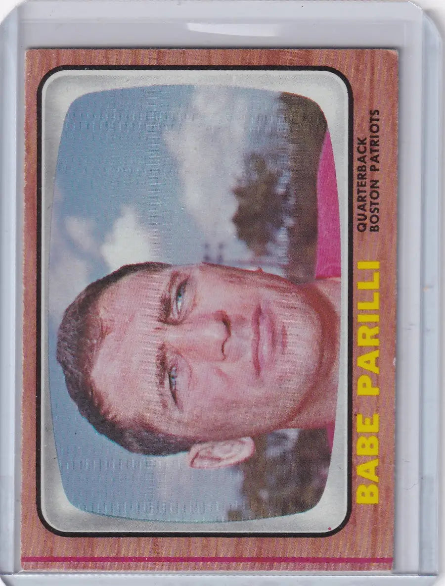 1966 Topps Football #12 Babe Parilli - Boston Patriots - Football Card Single