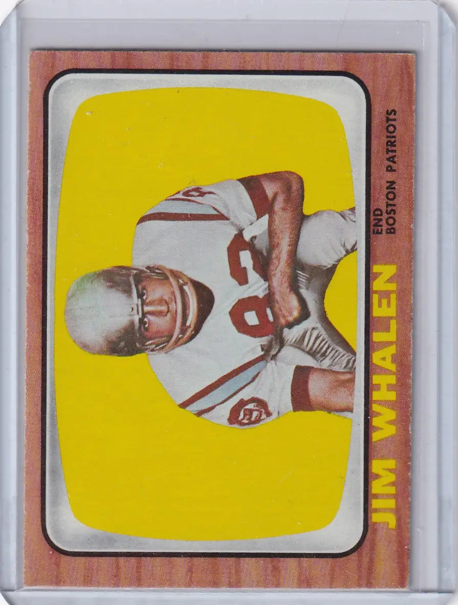 1966 Topps Football #14 Jim Whalen - Boston Patriots - Football Card Single
