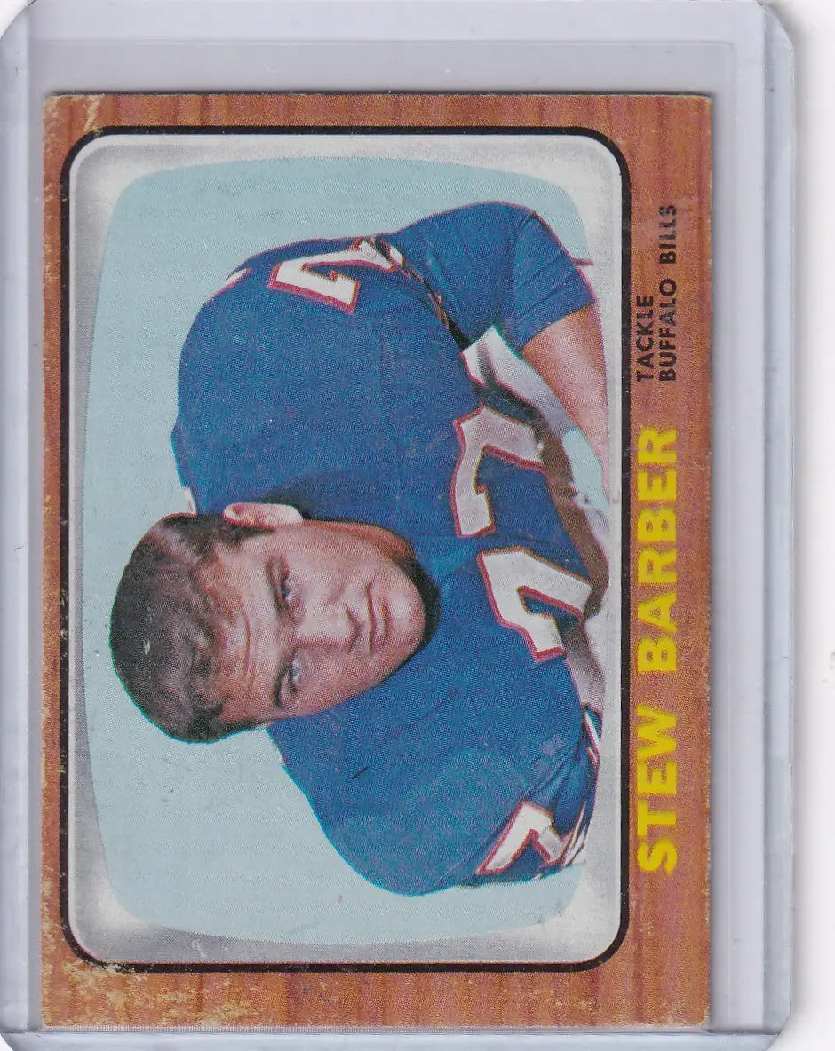 1966 Topps Football #16 Stew Barber - Buffalo Bills - Football Card Single