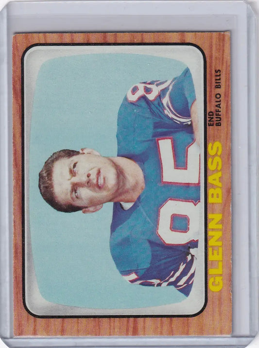 1966 Topps Football #17 Glenn Bass - Buffalo Bills - Football Card Single