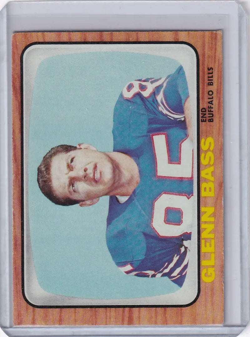 1966 Topps Football #17 Glenn Bass - Buffalo Bills - Football Card Single