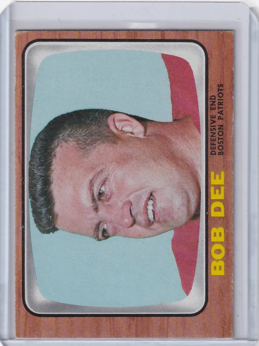 1966 Topps Football #5 Bob Dee - Boston Patriots - Football Card Single