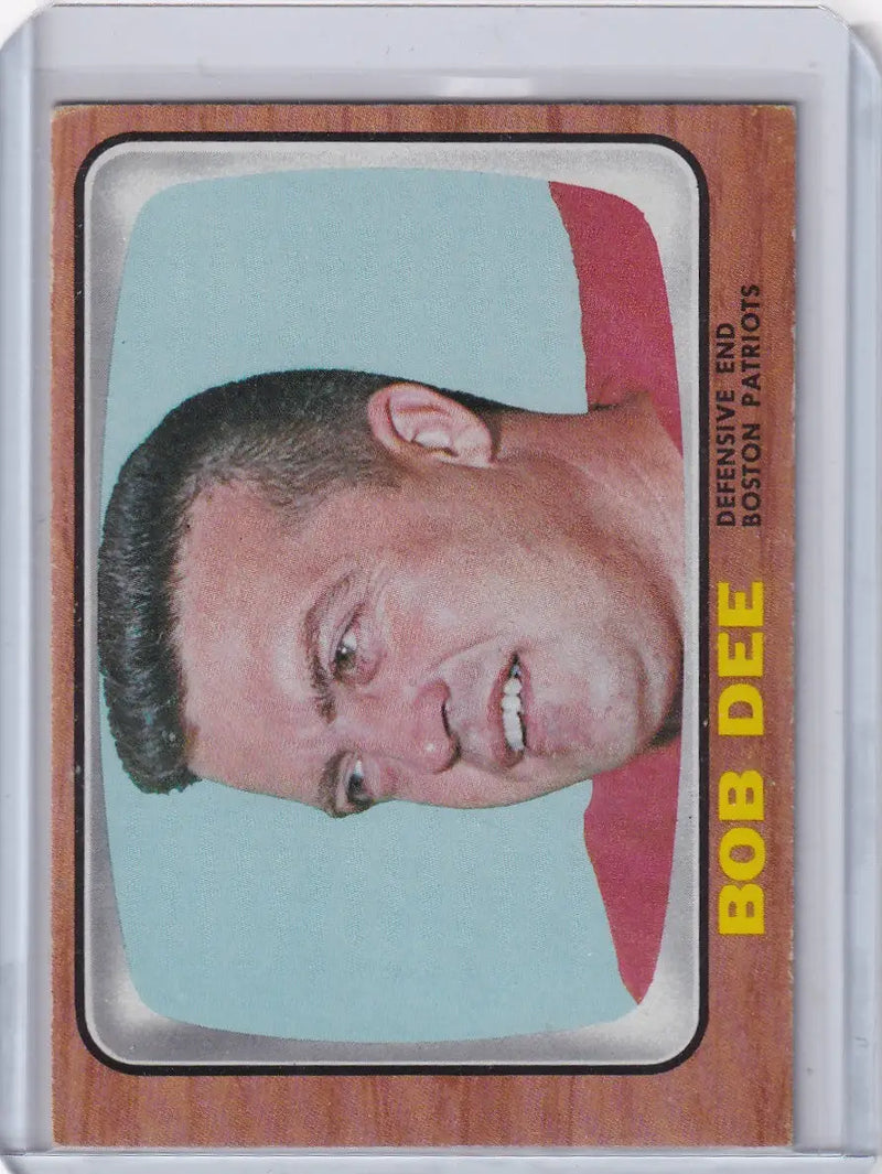 1966 Topps Football #5 Bob Dee - Boston Patriots - Football Card Single