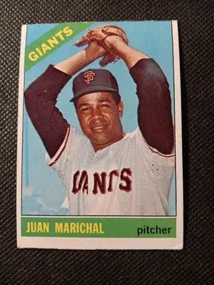 1966 Topps - Juan Marichal #420. SF Giants. edges. off center. VG - VG+ - Baseball Card Single