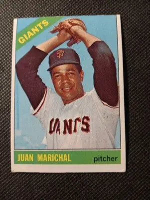 1966 Topps - Juan Marichal #420. SF Giants. edges. off center. VG - VG+ - Baseball Card Single
