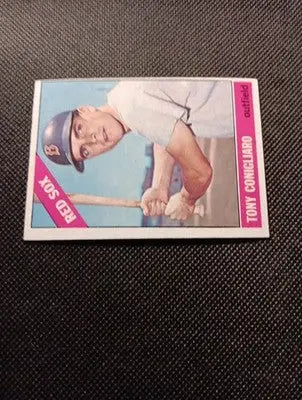 1966 Topps - Tony Conigliaro #380. Red Sox. off center. EX - Baseball Card Single