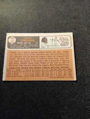 1966 Topps - Tony Conigliaro #380. Red Sox. off center. EX - Baseball Card Single