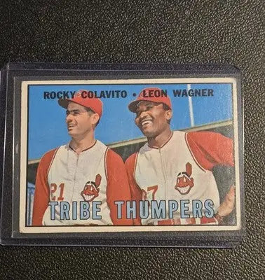 1967 O-Pee-Chee #109 Tribe Thumpers (Rocky Colavito / Leon Wagner) - Baseball Card Single
