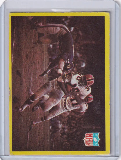 Vintage Philadelphia Football card featuring Atlanta Falcons and New York Giants players