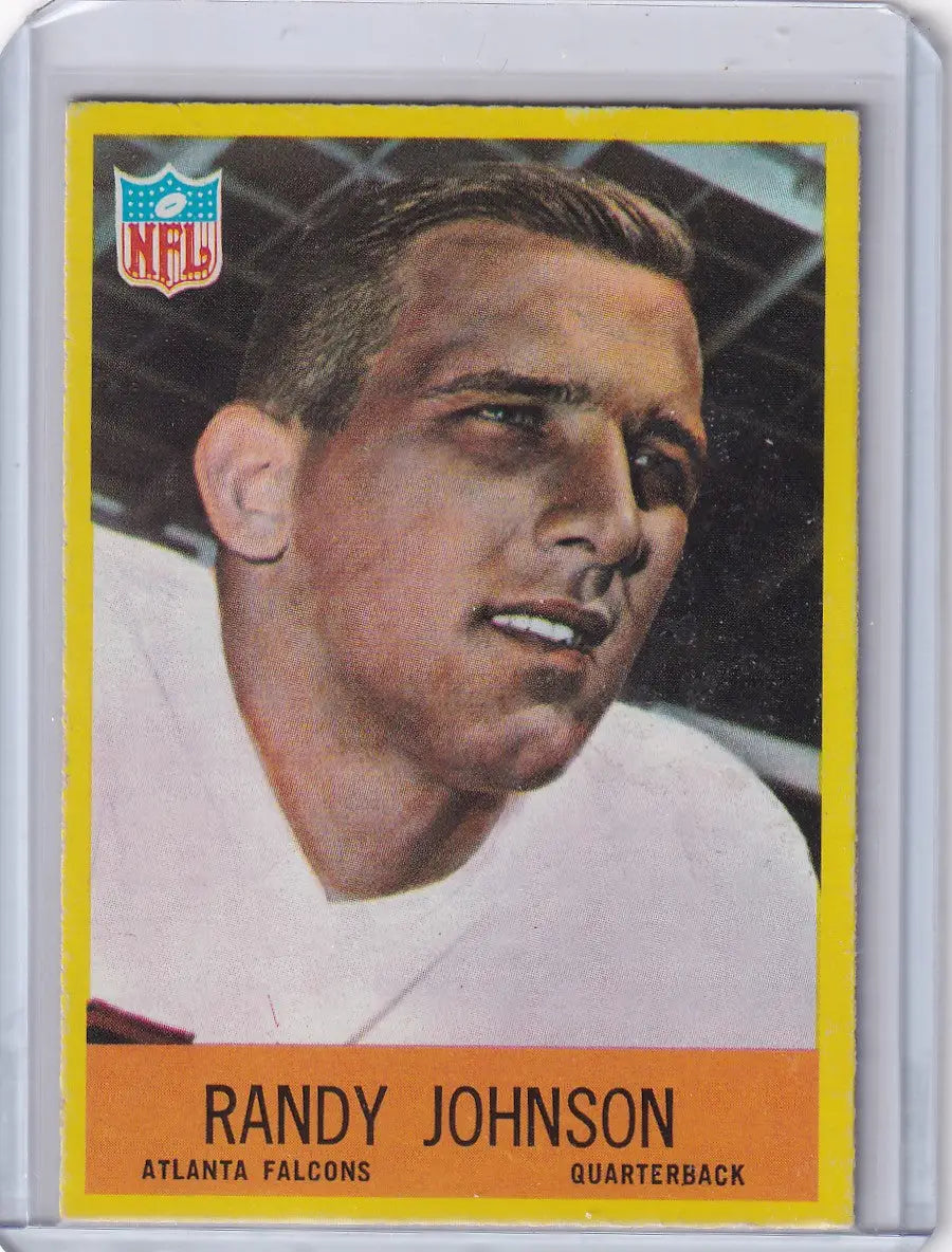 Philadelphia Football Randy Johnson Atlanta Falcons rookie football card image
