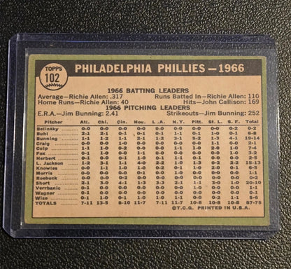 1967 Topps #102 Philadelphia Phillies