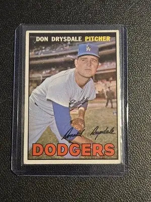 1967 Topps #55 Don Drysdale - Baseball Card Single