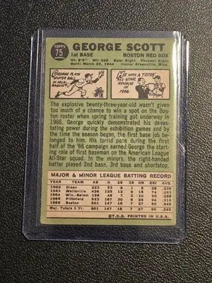 1967 Topps #75 George Scott - Baseball Card Single